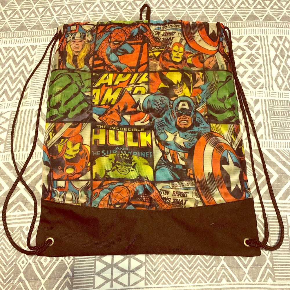 Marvel Vintage comic drawstring bag